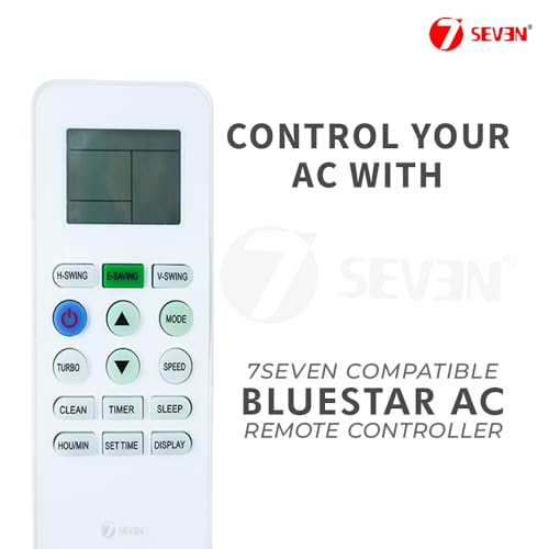 Image of 7SEVEN Compatible of Blue Star Ac Remote Original Model 223A 433kHz Suitable for 1 1.5 2 Ton Split Air Conditioner 15 Keys Ensure Each Key Match and Genuine Remotes Replicate Exactly