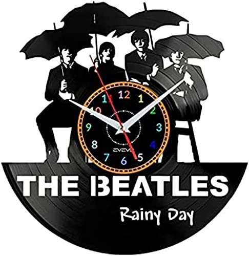 YAKESTYLE Horloge Murale Beatles horloges murales Disque Vinyle Horloge Murale créative Classique décor à la Maison… - Les Beatles, Paul McCartney, John Lennon, RIngo Starr, George Harrison YAKESTYLE Horloge Murale Beatles horloges murales Disque Vinyle Horloge Murale créative Classique décor à la Maison…