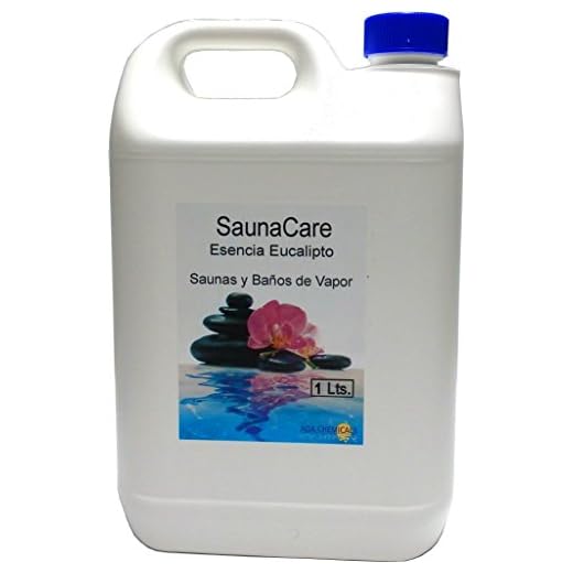 Esencia para Saunas y baños de Vapor. Aroma Eucalipto. Botella 1 Lt.