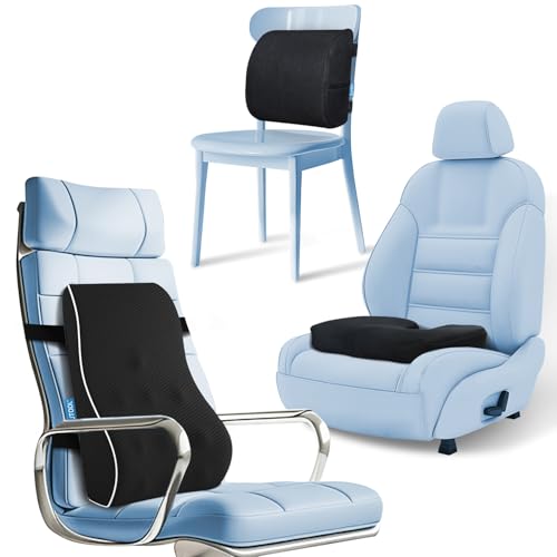 Amazon.com: QUTOOL Lumbar Support Pillow and Seat Cushion for Cars