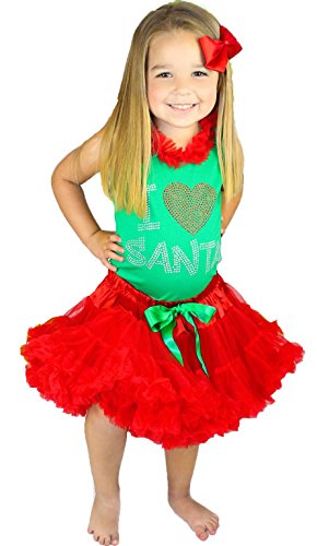 Ensemble fille vert et rouge vêtement ample taille large