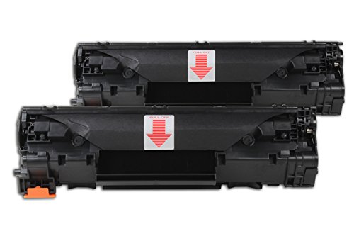 Toner compatible HP LaserJet P 1504 noir CB436AD double cartouche laser