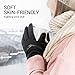 Royalrose Heated Gloves Liners for Men Women, Rechargeable Waterproof Winter Thin Heated Work Gloves with Arthritis Raynaud's Relief for Ski Golf Hiking Driving (Black, Medium)