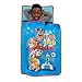 NoJo Paw Patrol NoJo Toddler Nap Mat - Good Pups Good Day Includes Attached Pillow and Fleece Blanket - Perfect for Daycare, Sleepovers, and Travel