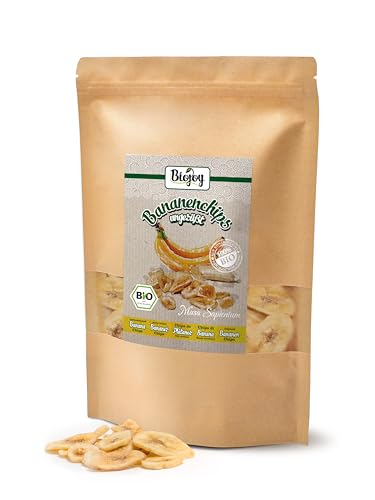 Biojoy BIO-Bananenchips (500 g), getrocknet und ungeschwefelt