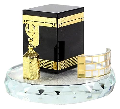Tablette Crystal Gilded Kaaba le craft gift idéal comme modèle d'architecture de salon