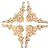 MUXSAM 4Pcs Wood Appliques & Onlays for Furniture, 3.15" x 3.15"(8x8cm), Handmade Carved Unpainted Corner Decoration for Home Wall Door Bed Cabinet Cupboard Funiture Door Cabinet Retro Rose Pattern