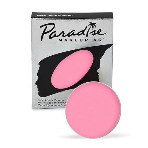 Image of Mehron Makeup Paradise Makeup AQ Refill Size | Stage & Screen Performance, Face & Body Painting, Beauty, Cosplay, and Halloween | Water Activated Face Paint, Body Paint .25 oz (7 ml) - Pastel Pink