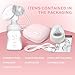 Electric Breast Pumps, Automatic Massage Silent Hands-Free Portable Breast Pump for Breastfeeding Suction Milk Breast Collector,Pain Free 2 Modes &9 Levels(Pink)