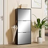 【Agrandir l'espace】La surface lisse de l'armoire à chaussures miroir reflète l'environnement, brisant les limites physiques des armoires à chaussures traditionnelles et donnant instantanément aux petits appartements ou aux entrées étroites une impression d'espace et de clarté. Elle est particulièrement adaptée aux espaces de vie compacts.