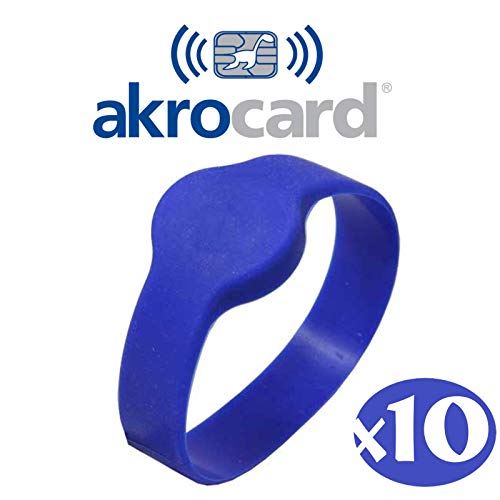 Bracelet en silicone RFID 125 KHz - TK4100 - ISO14443 A - Diamètre : 65 mm - Adulte (PACK 10)
