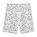 Sletend Pink Rose Girls’ Comfy Lined Shorts Lightweight & Skin-Friendly Cotton for All-Day Comfort Ideal for Travel Beach or Home Lounging Toddler Sizes