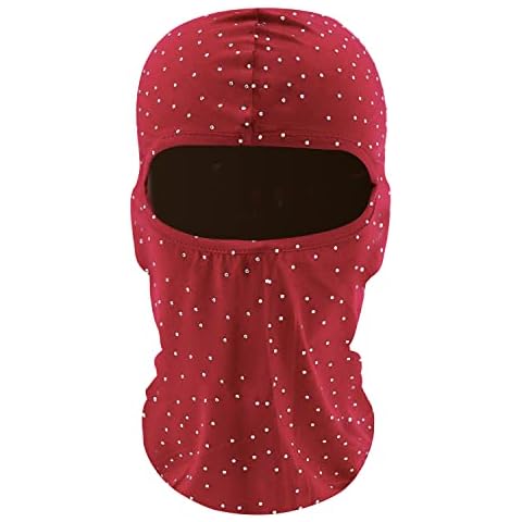 FASHIXD Bling Sequins Ski Mask for Women Cover
