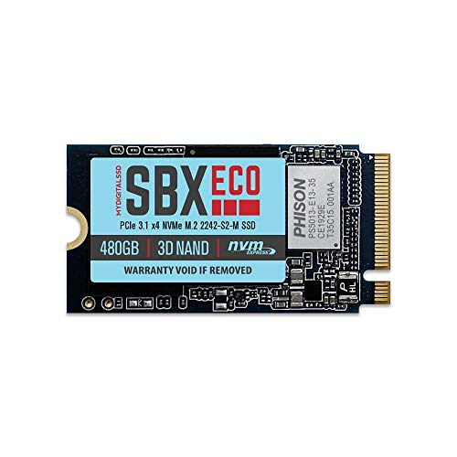 MyDigitalSSD 480GB SBXe Single-Sided 42mm (2242-S2-M) M.2 PCI Express 3.1 x4 (PCIe Gen3 x4) NVMe SSD - MDNVME42-SBXe-0512