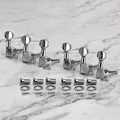 FLFL Chevilles Cordes Guitare 6pcs Tuners De Guitare Électrique Têtes De La Machine Chrome 6R Tuning Tuning Clés pour… - Les Beatles, Paul McCartney, John Lennon, RIngo Starr, George Harrison FLFL Chevilles Cordes Guitare 6pcs Tuners De Guitare Électrique Têtes De La Machine Chrome 6R Tuning Tuning Clés pour… – Image 3