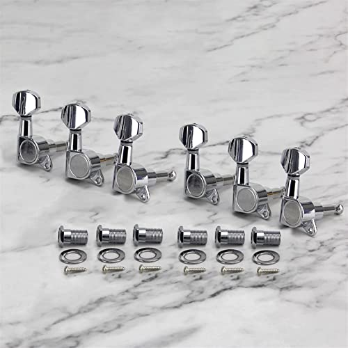 FLFL Chevilles Cordes Guitare 6pcs Tuners De Guitare Électrique Têtes De La Machine Chrome 6R Tuning Tuning Clés pour… - Les Beatles, Paul McCartney, John Lennon, RIngo Starr, George Harrison FLFL Chevilles Cordes Guitare 6pcs Tuners De Guitare Électrique Têtes De La Machine Chrome 6R Tuning Tuning Clés pour… – Image 4