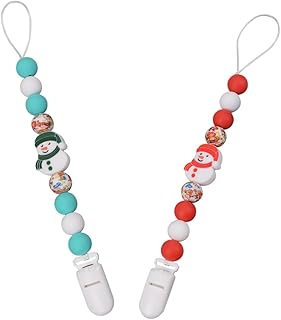 Amosfun Chupetas De Silicone 2 Pçs Chupeta De Silicone Corrente Chupetas Recém-Nascidos Chupetas De Silicone Chupeta De Silicone Clipe Chupetas Recém-Nascido Chupeta Infantil Brinquedo