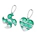 Ainiv Juguetes Simples Bubble Fidget 2 Pack, Silicona Sensorial Fidget Juguete Llavero, Juguete Sensorial Barato, para Niños Adultos Relajarse (En Forma de Corazon- Dardos Verde y Blanco