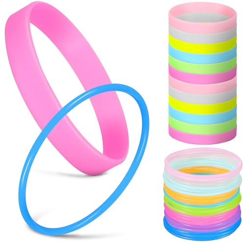 Pulseras de silicona para fiestas luminosas y detalles divertidos que brillan en la oscuridad
