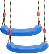 Swing Seat for Kids, Gentle Booms Sports Plastic Swing Set Accessories Replacement with 43 inches...