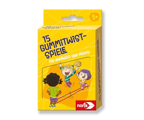 noris 606092104-15 Gummitwist-Spiele für Kinder ab 5 Jahre - Set...