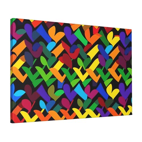 Impression sur toile Gay Pride arc-en-ciel grand poster mural HD de chambre 40x61