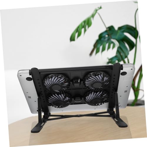 Soporte refrigerado para laptop portátil, elevador de escritorio con ventiladores silenciosos y eficientes para uso en casa y oficina miniatura 3