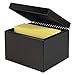 SteelMaster 263869BLA Index Card File w/Follow Block, Holds 900 6 x 9 Cards, Black