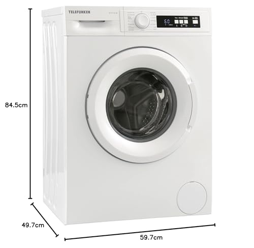 Telefunken W-01-52-W Waschmaschine (5 kg / 1000 U/Min) mit Mengenautomatik und Überlaufschutz / 15 Programme/Startzeitvorwahl/weiß – Bild 3