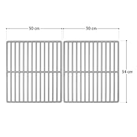 TAINO Grillrost BRANDO 4+1 Gusseisen Rost Set 2-tlg. 60x34 cm Gussrost Gasgrill Zubehör – Ansicht 3