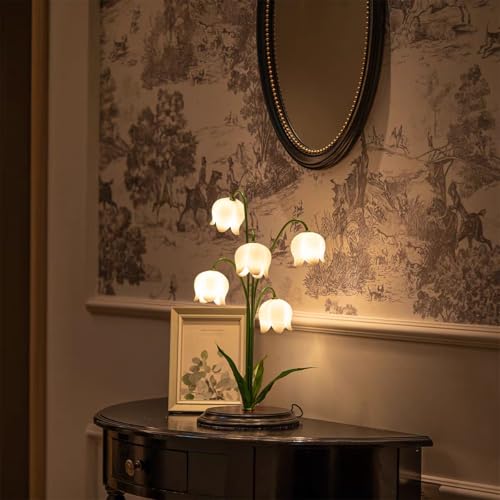OWBEFERY Lily of the Valley Table Lamp, 17.7 H x 13 W x 13 D - image 2