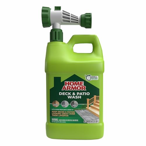 Home Armor Deck & Patio Wash 64 oz. Lifts Stains from Dirt and Grime to Keep Decks and Patios Looking Great Over Their Lifespan Used on Wood & Composite Concrete and Stone