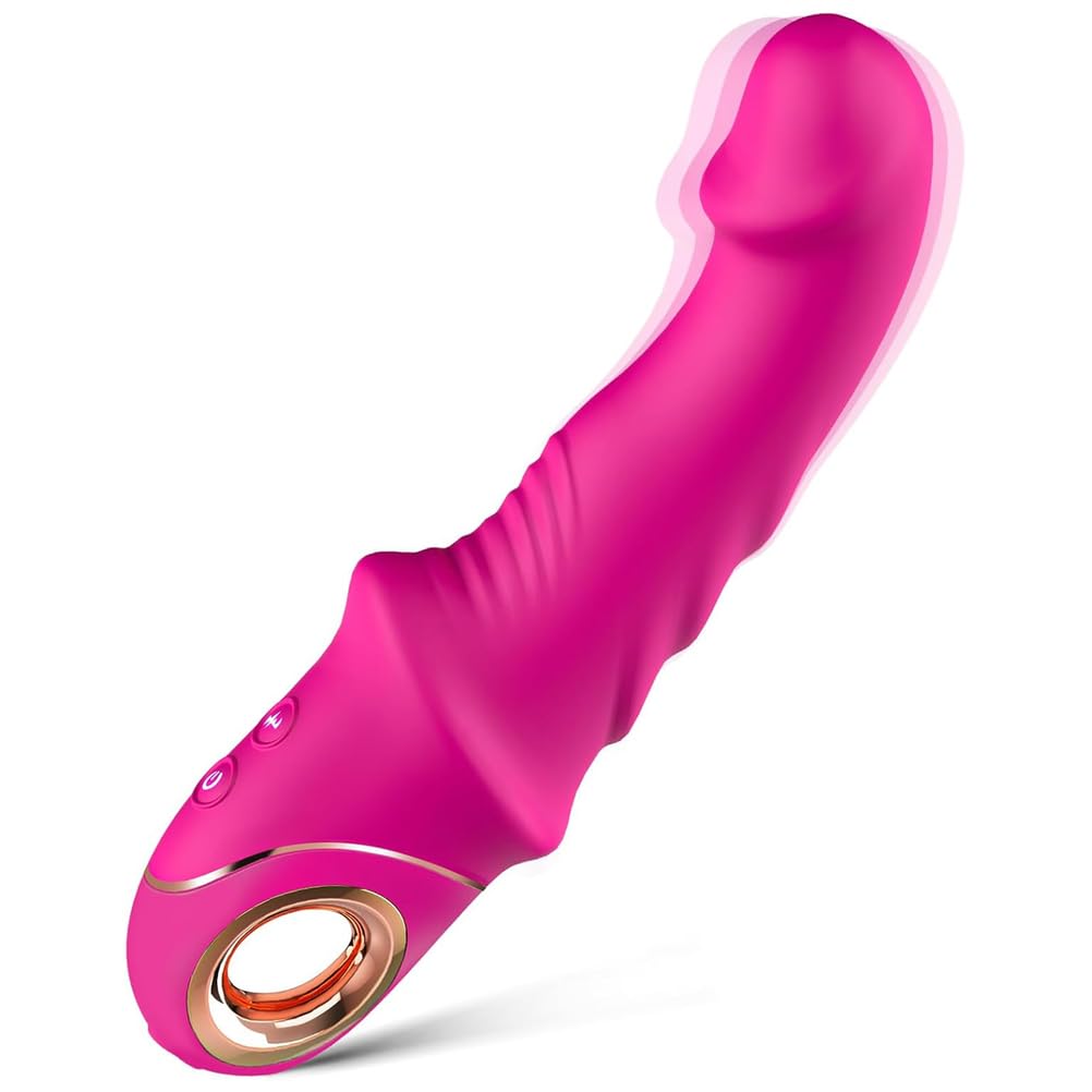 Vibratore Del Punto G Per Giocattoli Sessuali Per Adulti - Vibratore Realistico Per Dildo Per Donne, Stimolatore Clitorideo Anale Con Cresta Rialzata, Bacchetta Vibrante in 9 Modalità Di Vibrazione