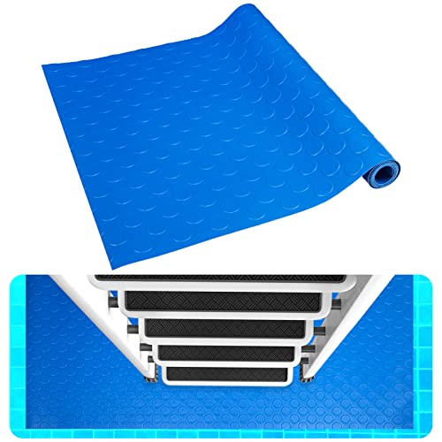 Poolleitermatte, 40,6 x 91,4 cm, groß, mit rutschfester Textur für oberirdische Pools und Treppen Cover