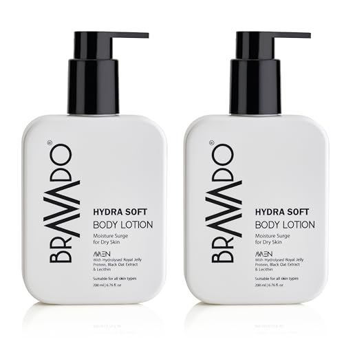 Image of BRAVADO Hydra Soft Body Lotion with SPF (Pack of 2) Value Pack | Moisturizing Body Lotion with Sun Protection | Hydrating Daily Skin Care for Men | Non-Greasy Formula | 200ml Each