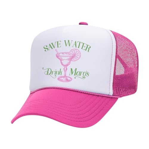 Image of TeesAndTankYou Save Water Drink Margs Foam Trucker Cap Adjustable Mesh Back Hat