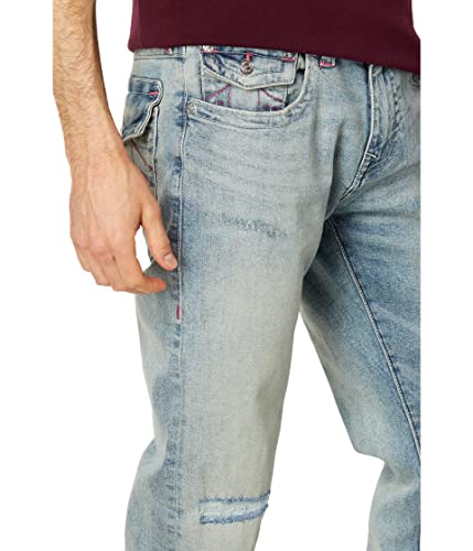 True Religion Men's Ricky Sn Flap, Interlude Wash with Mending, 403