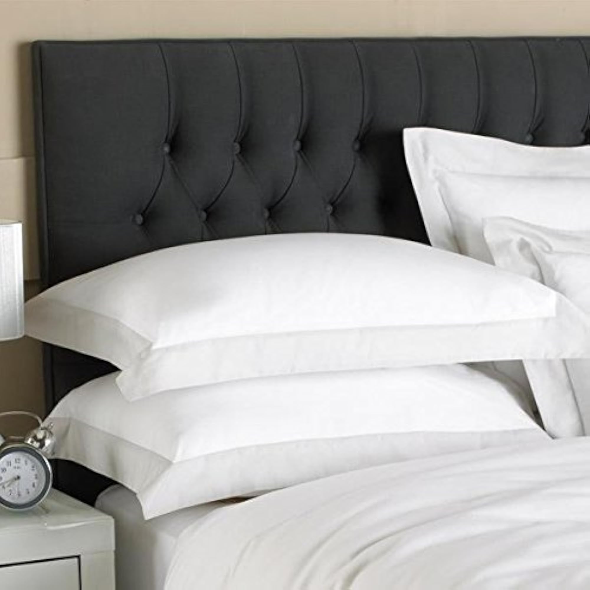 Pure 100% Cotton 400TC Plain King Size Bedsheet with 2 Pillow Covers