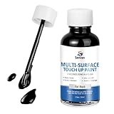 Black Paint Touch Up Paint Pen Acrylic Flat Black Touch Up Pen for Metal,Wood,Wall,Door,Cabinets,Furniture, Appliance,Refrigerators, Acrylic, Enamel (Flat Stain, 30ML) Quick-Dry, Non-Toxic