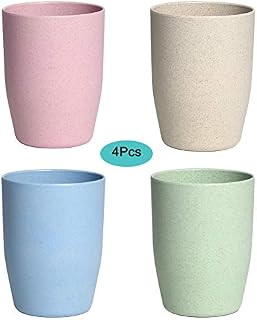 Unbreakable Cups Wheat Straw Tumbler,Non Toxic & Reusable BPA Free Water Glasses Eco