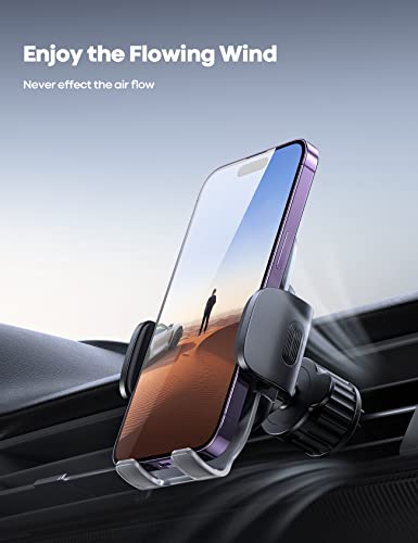 Lamicall Car Vent Phone Mount - [2023 Spring Clip] Air Vent Cell Phone Holder Cradle, Hands Free Mobile Stand, 360 Adjustable Cellphone Vent Clip, Fit For Iphone, Android Smartphone, 4” To 7” Phone #TOP4