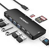 Acodot 9 in 1 USB C to 4K@60HZ HDMI Multiport Adapter, 3 USB 3.0 Ports, SD/TF Card Reader, 100W PD, Designed for MacBook Pro Air HP XPS etc, Black
