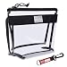 Rough Enough Transparent TSA Approved Clear Toiletry Bag Makeup Case Organizer Carry on Pouch Travel Accessories Storage Holder with Compartment inside for Office Men Women School Sport Boy Girl Teen