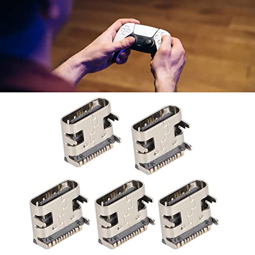 image for Yoidesu 5PCs Replacement Charging Port Assembly for PS5 Controller, Re