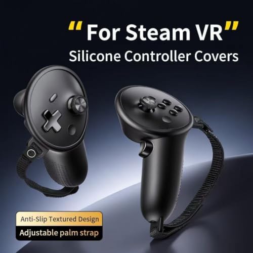 Silicone Grip Cover for Steam Frame VR Controller Anti-Slip Sweatproof & Shock-Absorbent Protective Case with Precise Cutouts — view 8