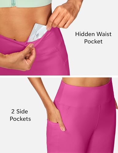 Image of ISEEGZ 15 inch / 18 inch / 21 inch / 25 inch Capri Pants for Women High Waist with Pockets Women's Capris Workout Yoga Pants Loose Straight Leg