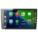 【Pantalla Táctil 1080P HD IPS y Sistema de Micrófono Completamente Actualizado】: El sistema de micrófono actualizado resuelve por completo el problema de la calidad insatisfactoria de las llamadas con manos libres mientras se conduce. Este estéreo para automóvil con pantalla táctil HD IPS de 1080P mejorado ofrece una respuesta táctil más receptiva y precisa, y videos HD con calidad de cine más realistas y fluidos.