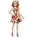 Barbie Christmas Holiday 2018 Doll, Poinsettias and Gold Dress, 11.5"