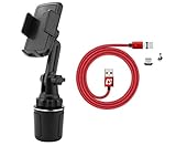 CinchForce Cup Holder Phone Mount - Universal Cup Holder with Adjustable Mobile Phone Mount -...