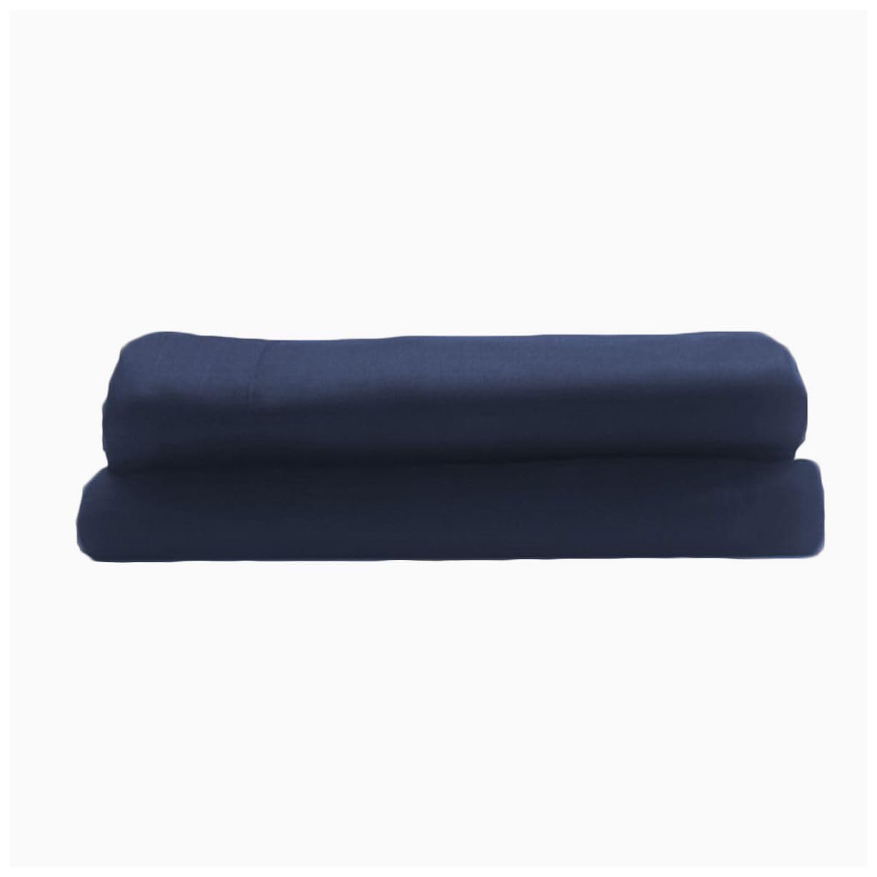 700 Thread Count Egyptian Quality Cotton Fitted Sheet (Queen) | 10" Deep Pocket | Solid Navy Blue | 1 Piece Bottom Sheet Only